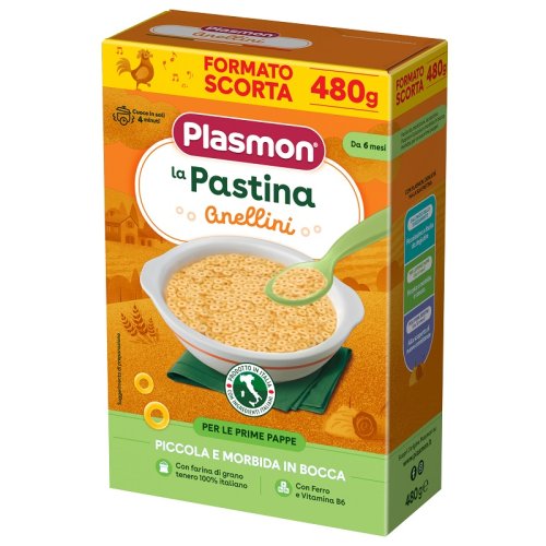PLASMON Pasta Anellini 480g PLASMON Pasta Anellini 480g