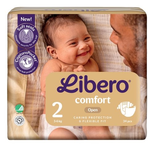 LIBERO Comf.2 3-6Kg 34pz
