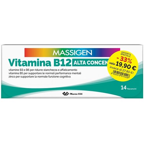 MASSIGEN VITAMINA B12 14+14FL MASSIGEN VITAMINA B12 14+14FL