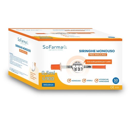 SIRINGA INSULINA 0,5ML 30PZ SF+ SIRINGA INSULINA 0,5ML 30PZ SF+