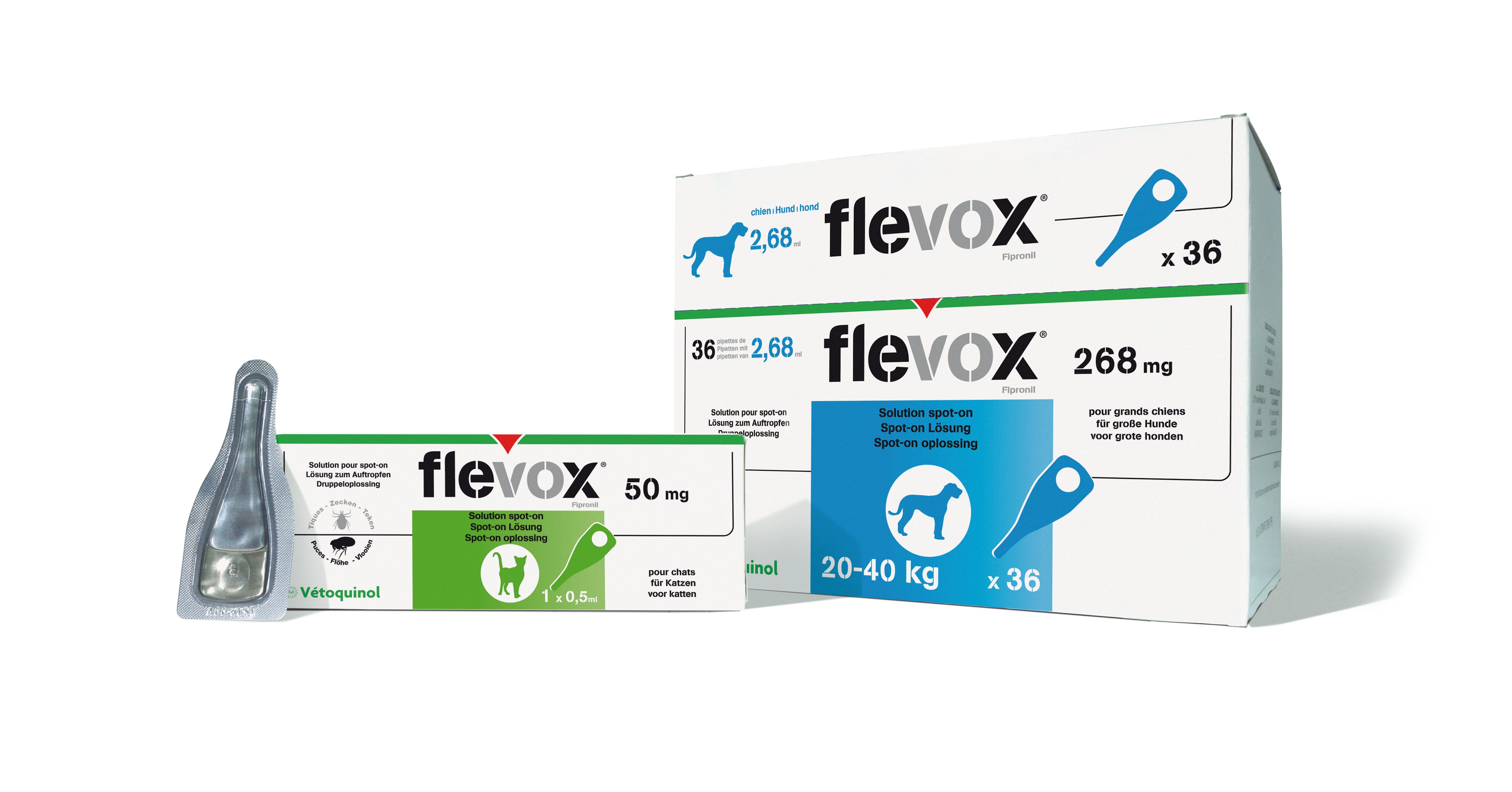 flevox antiparassitario cani 20-40 kg. 1 pipetta 2.68 ml.