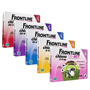 frontline tri-act antiparassitario cani 2-5 kg. 3 pipette da 0,5 ml.