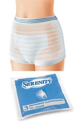 SERENITY mutandine elesticizzate taglia Xl 3 pezzi codice 37281