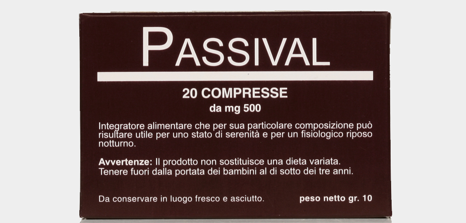 passival integratore alimentare 20 compresse da 500 mg.