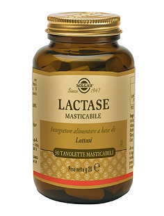 SOLGAR Lactase integratore alimentare a base di lattasi 30 tavolette masticabili