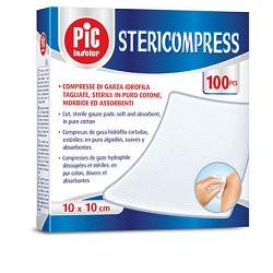 PIC STERICOMPRESS 100 garze sterili da 10X10 cm. codice 44740