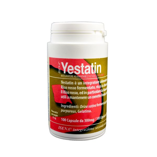 yestatin integratore alimentare a base di riso rosso fermentato 100 capsule 300 mg.