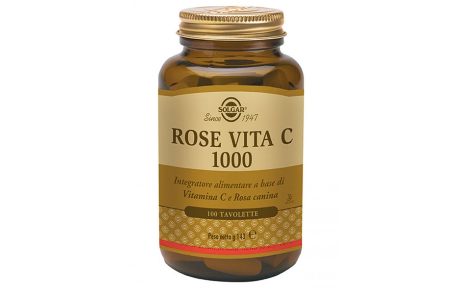 SOLGAR rose vita C 500 integratore alimentare 100 tavolette