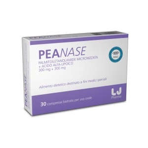 Peanase integratore alimentare di palmitoiletanolamide e acido alfa lipoico 30 compresse