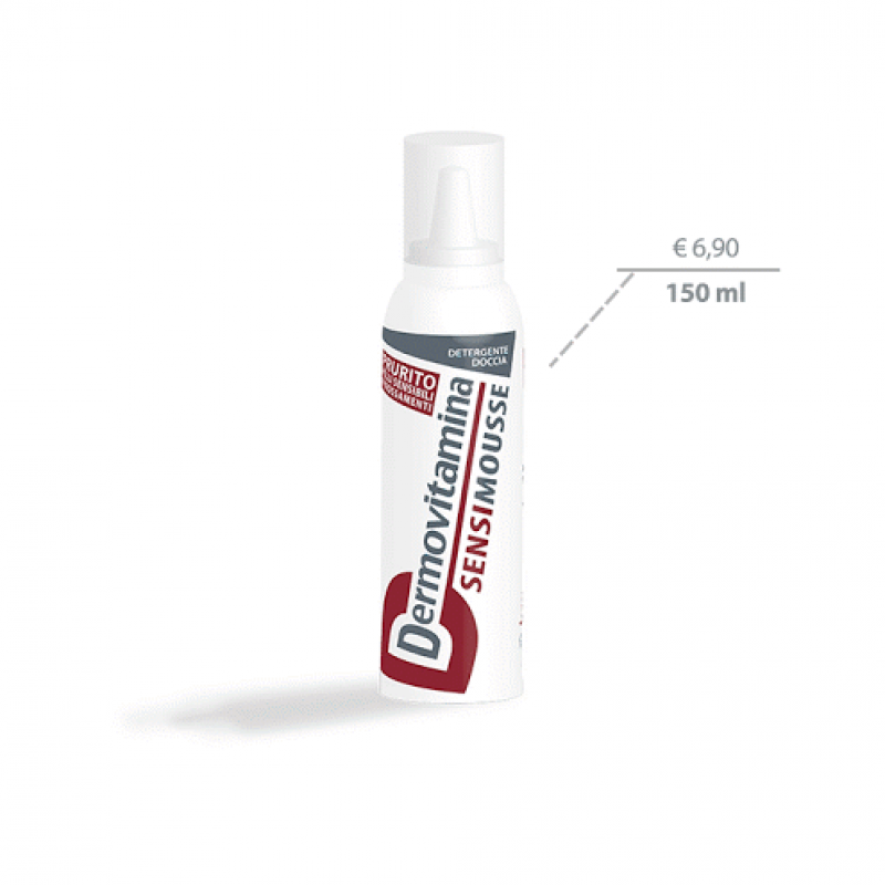 dermovitamina sensimousse detergente doccia per prurito e arrossamenti 150ml