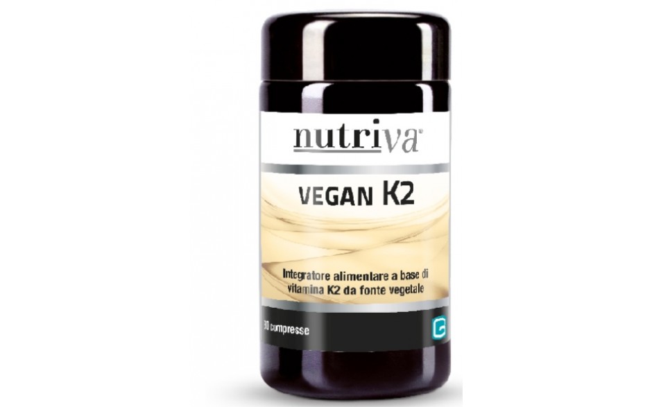 NUTRIVA vegan K2 integratore per il mantenimento di ossa forti 30 compresse