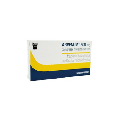 arvenum 500 mg. farmaco vasoprotettore 30 compresse 500 mg.