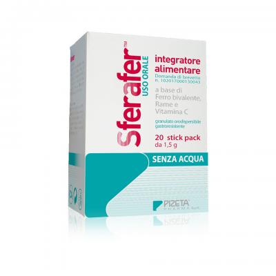 sferafer integratore a base di ferro bivalente, rame e vit.C 20 stick